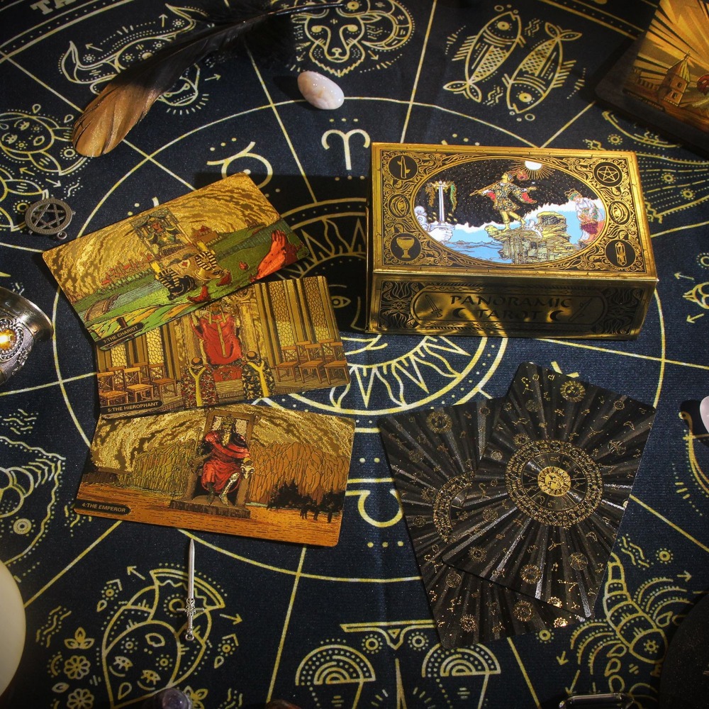 Classic Panoramic Rider Waite  - Tarot Cards Deck With Guidebook ulasan dan harga