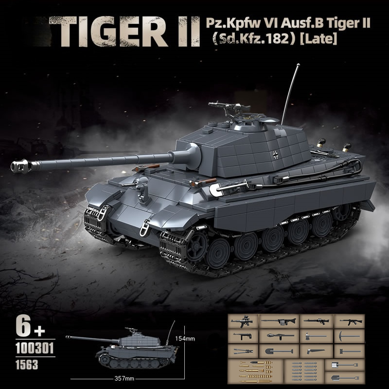 WW2 Military The King Tiger He - Lego Compatible Military Tank ulasan dan harga