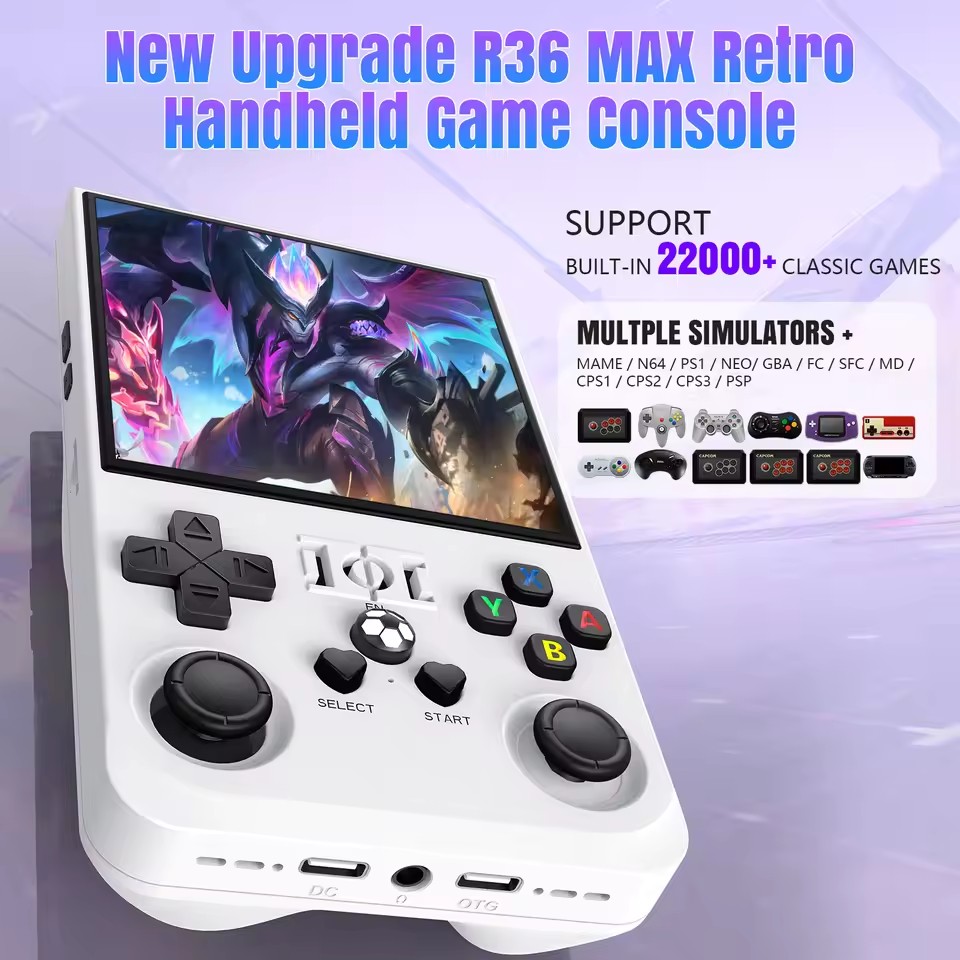 R36MAX Retro Handheld Game Con - Retro Handheld Game Console R36S ulasan dan harga