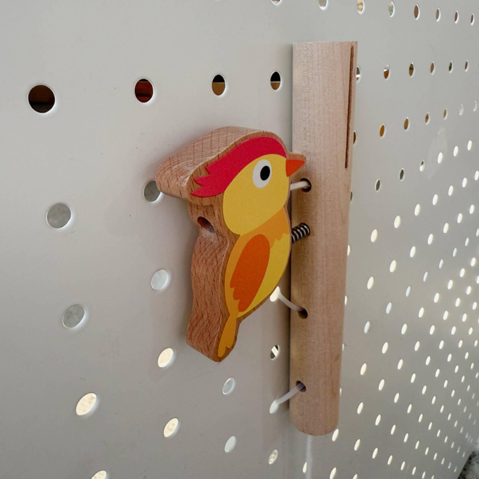Wooden Busy Board with Pull St - Montessori Wooden Busy Board Toddler ulasan dan harga