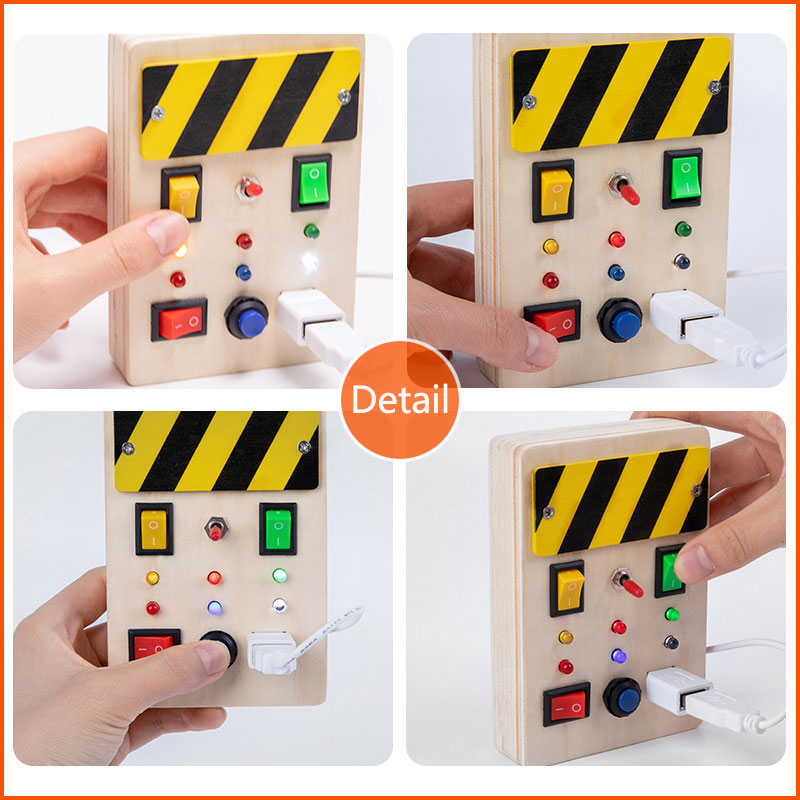 Montessori Busy Board Sensory  - Montessori Wooden Busy Board Toddler ulasan dan harga