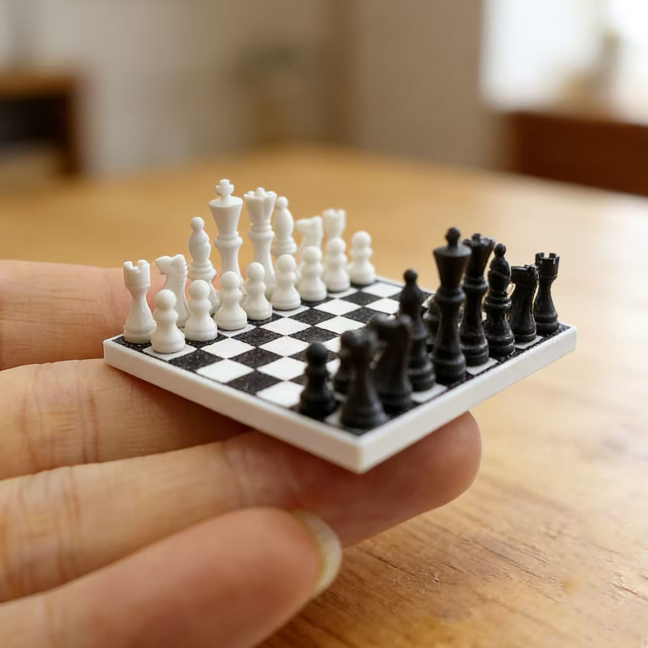 1set/Miniature black and white - Board Games ulasan dan harga