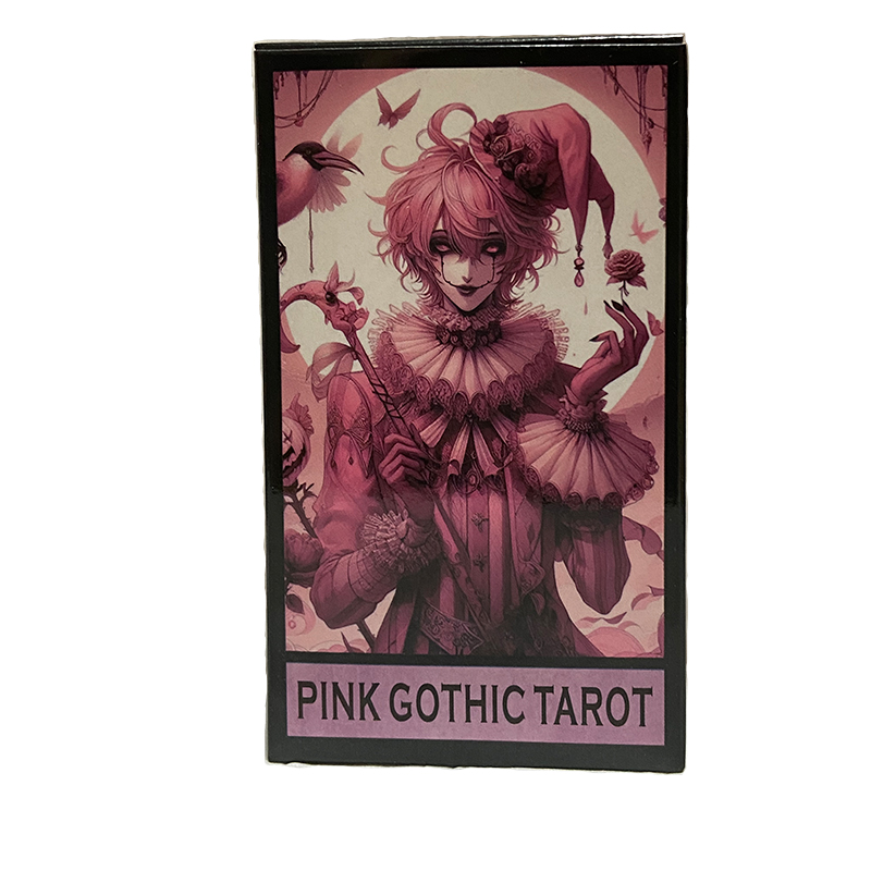 Pink Gothic Tarot Deck 78 Card - Tarot Cards Deck With Guidebook ulasan dan harga