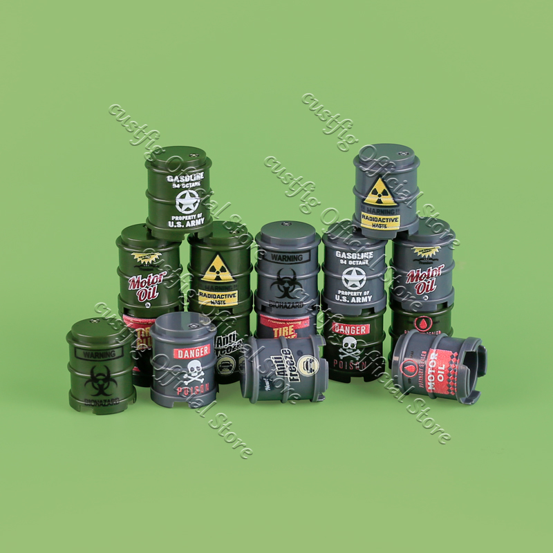 WW2 Military Oil Drum Fuel Tan - Lego Compatible Military Tank ulasan dan harga