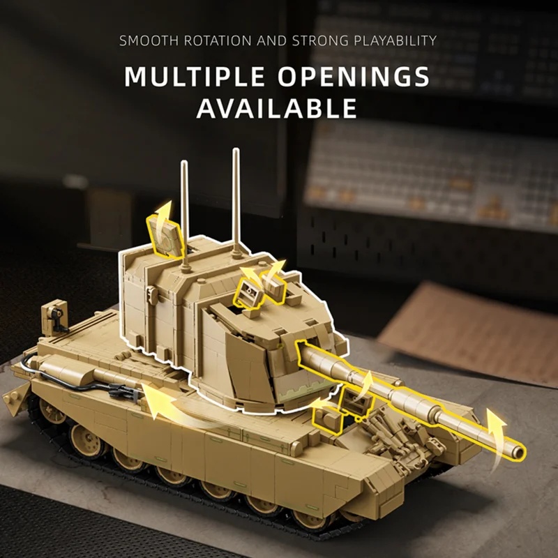 2080pcs British FV4005 Heavy A - Lego Compatible Military Tank ulasan dan harga