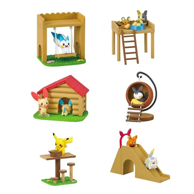 Pokemon Miniature Forest Playg - Anime Action Figure Blind Box ulasan dan harga